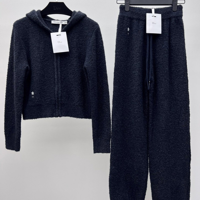 Dior Sherpa Jacket & Long Pant Set