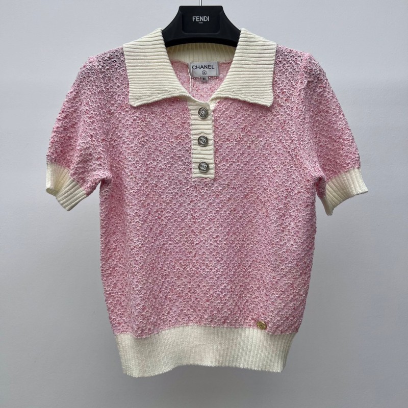 Chanel Knit Polo Tee