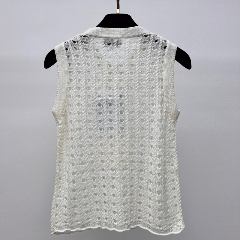 Chanel Knit Sleeveless Blouse