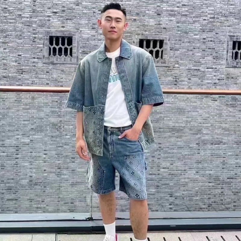 LV Unisex Denim Shorts