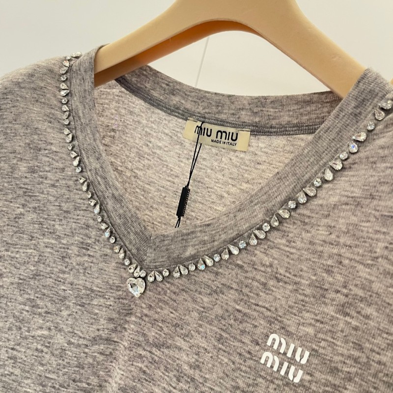 MiuMiu V Collar Tee