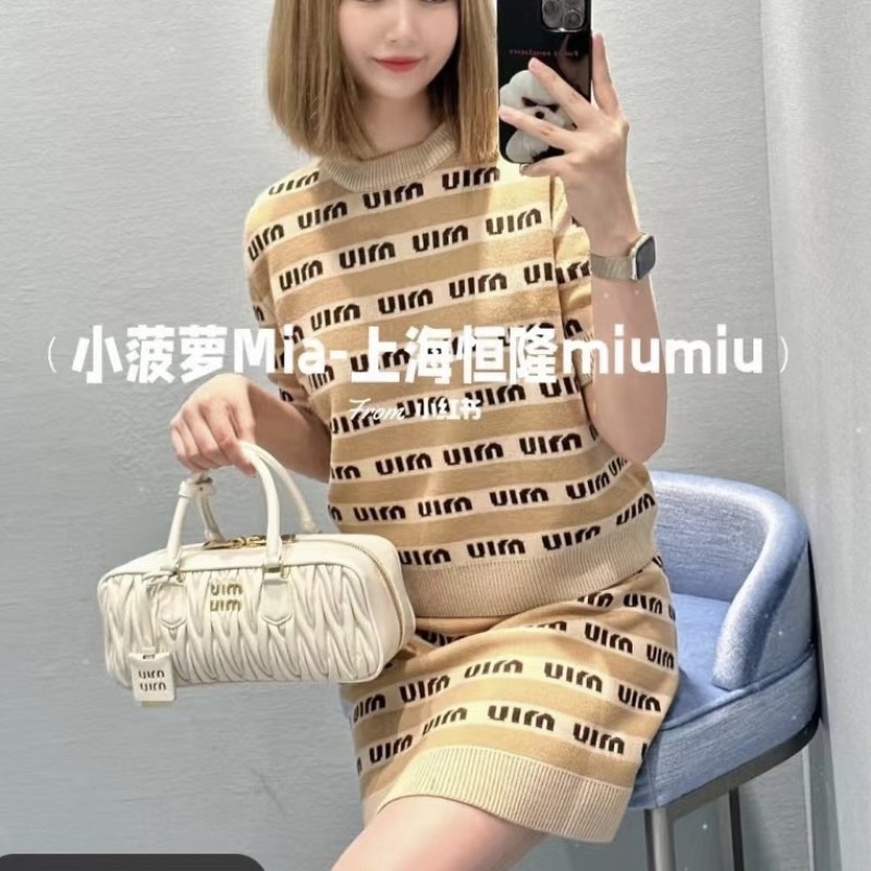 MiuMiu Tee & Skirt Set