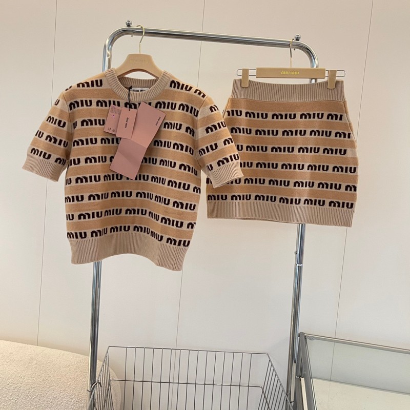 MiuMiu Tee & Skirt Set