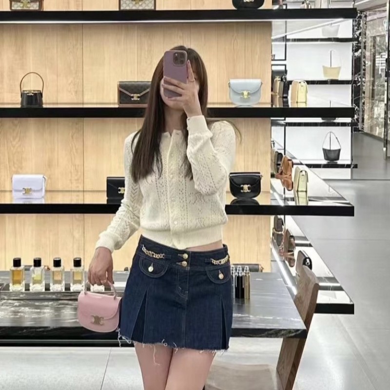 Celine Denim Mini Skirts