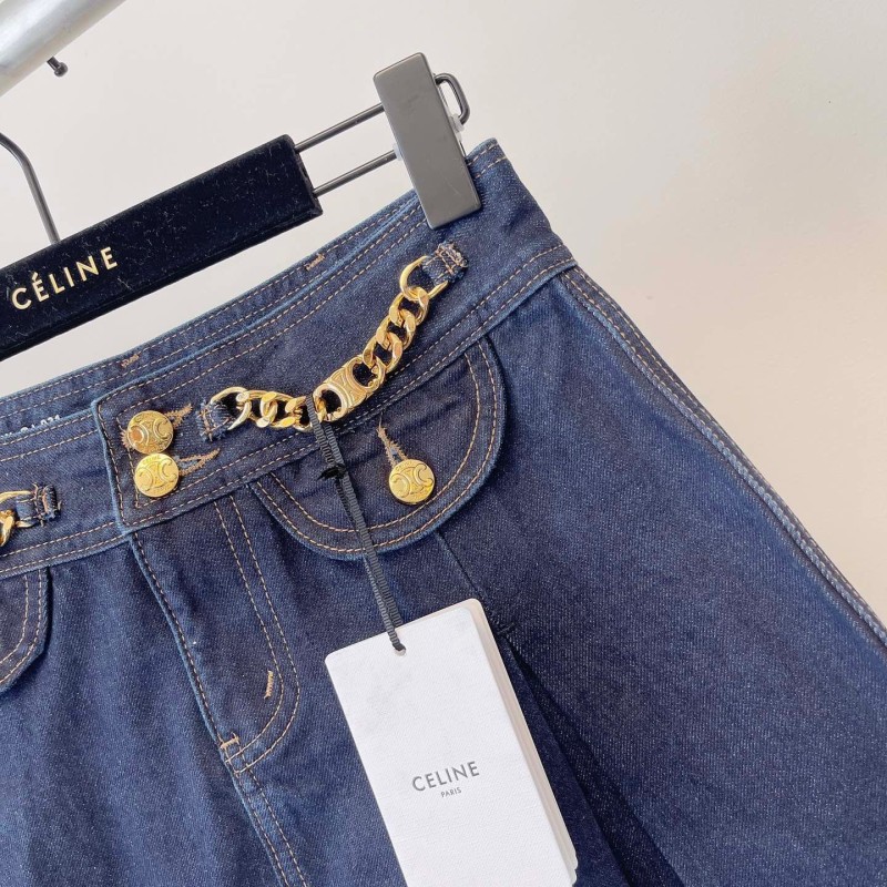 Celine Denim Mini Skirts