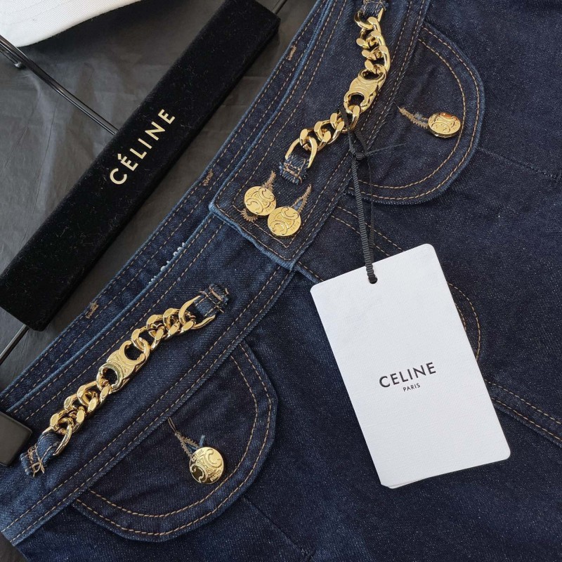 Celine Denim Mini Skirts