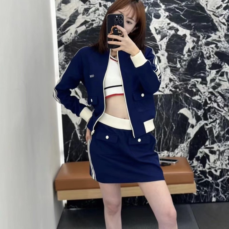 Celine Sport Jacket & Mini Skirt