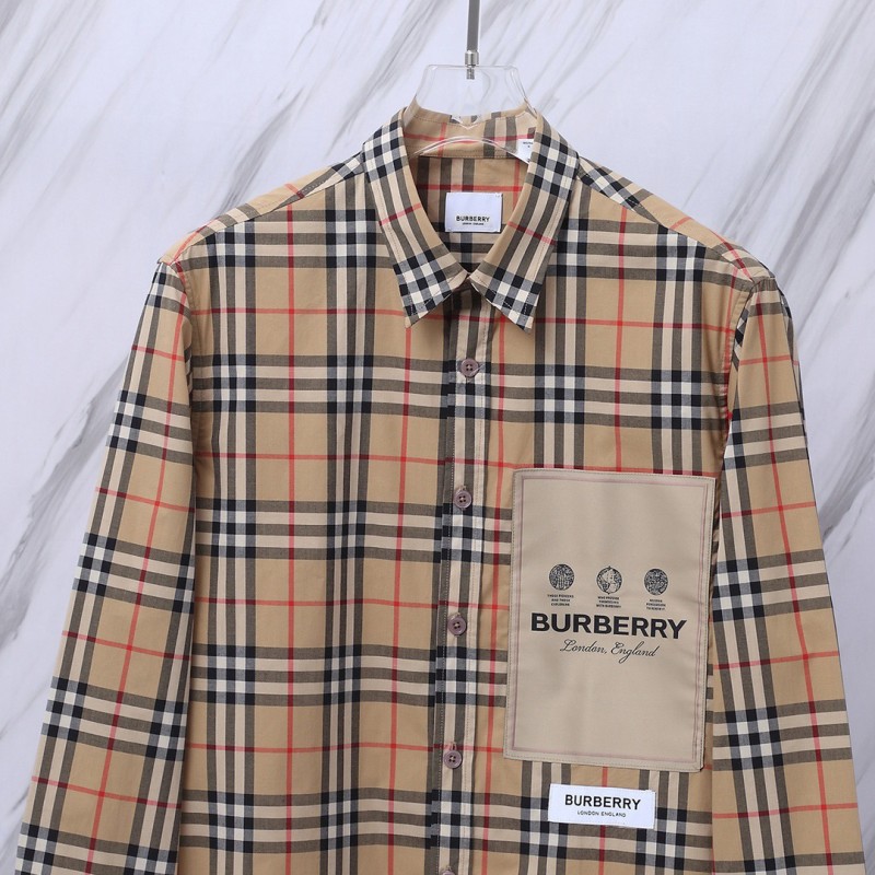 Burberry Unisex Long Sleeves Blouse