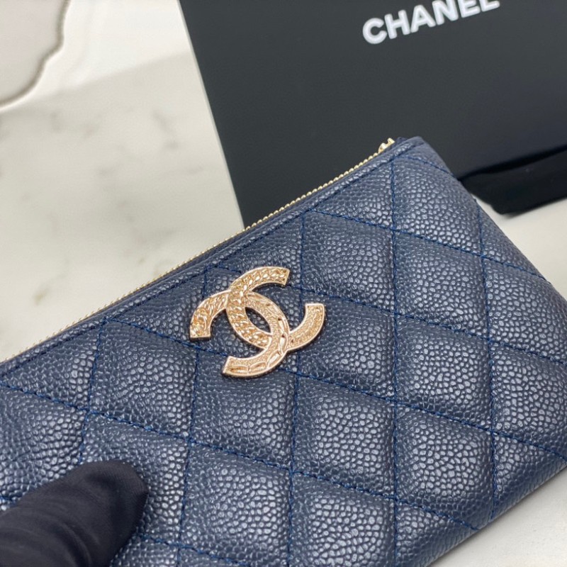 Chanel 22k Zip Wallet