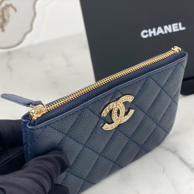 Chanel 22k Zip Wallet