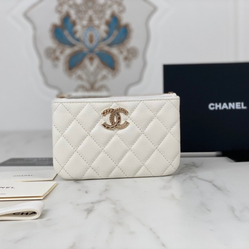 Chanel 22k Zip Wallet