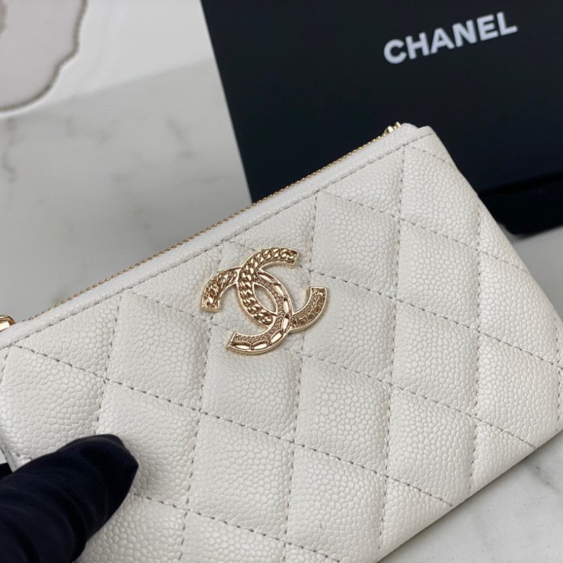 Chanel 22k Zip Wallet