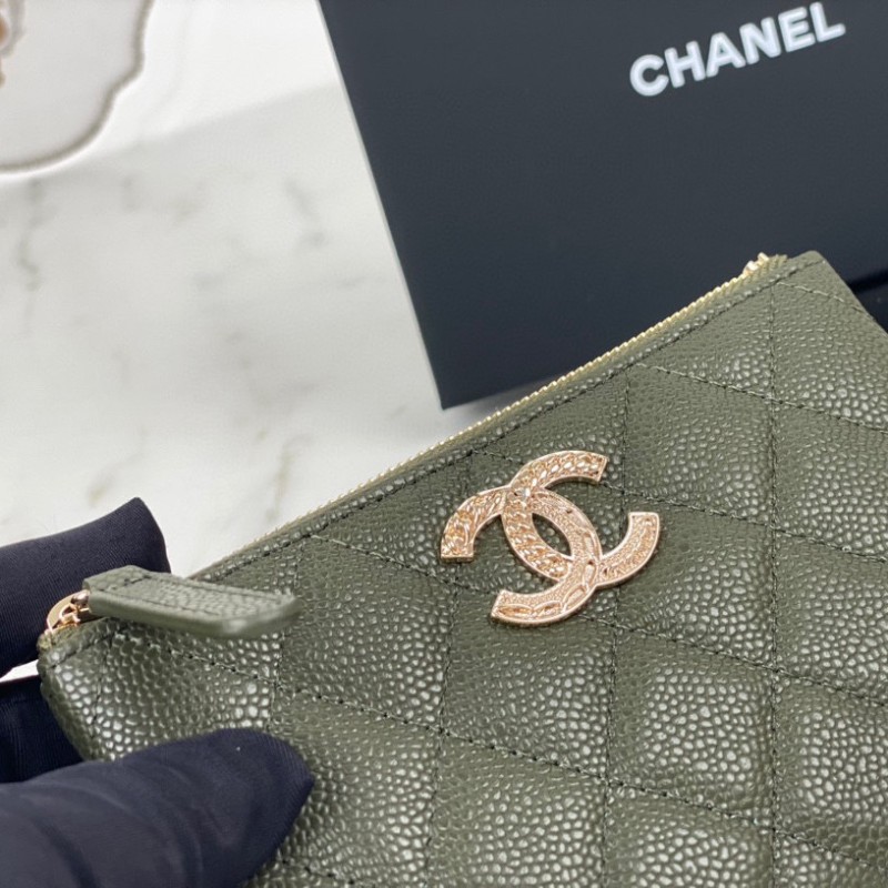 Chanel 22k Zip Wallet