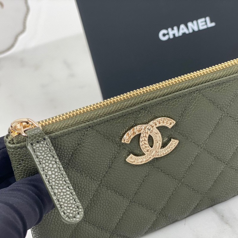 Chanel 22k Zip Wallet