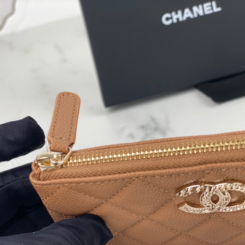 Chanel 22k Zip Wallet