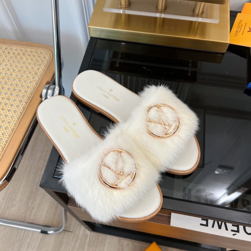 LV Mink Fur Slipper