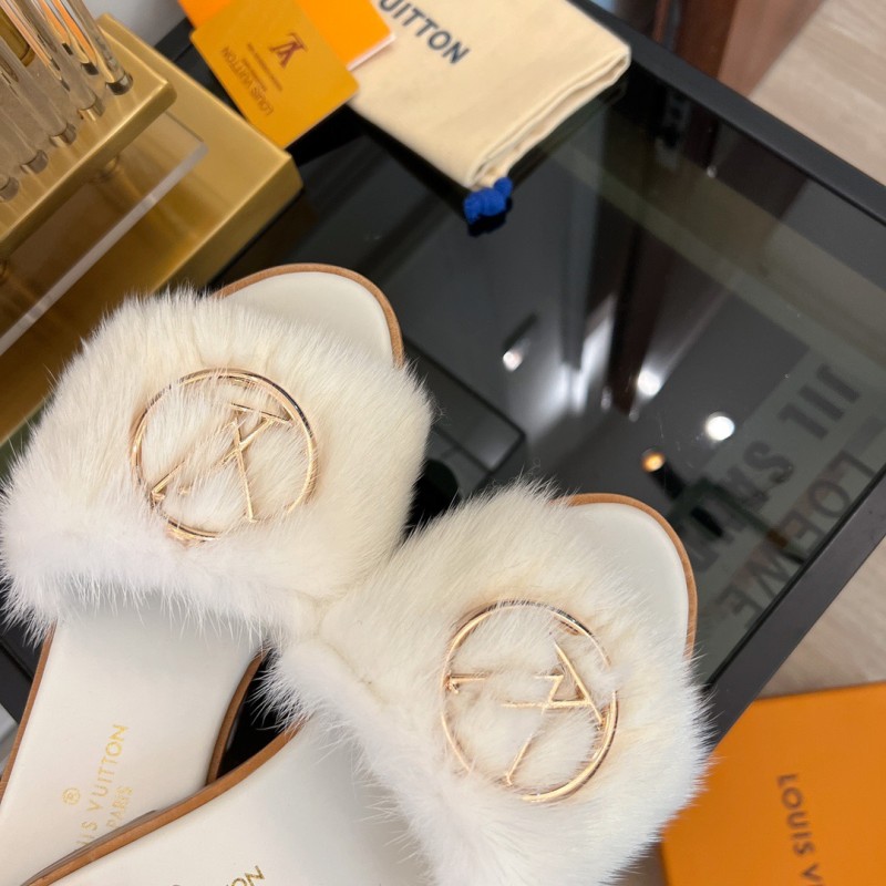 LV Mink Fur Slipper