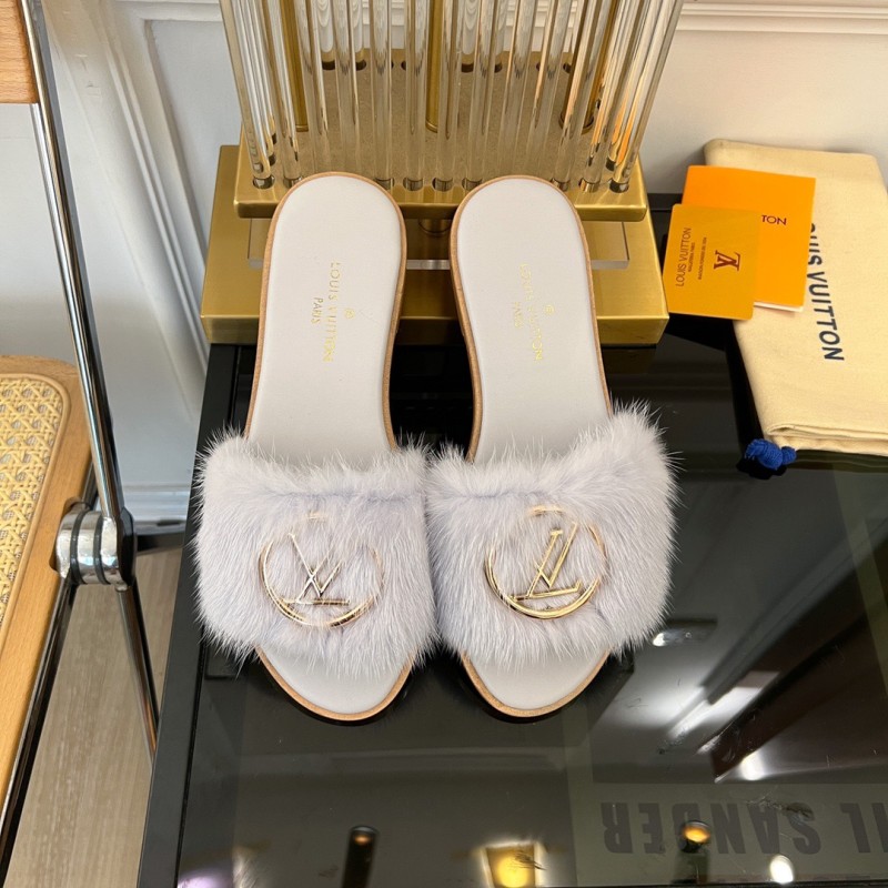 LV Mink Fur Slipper