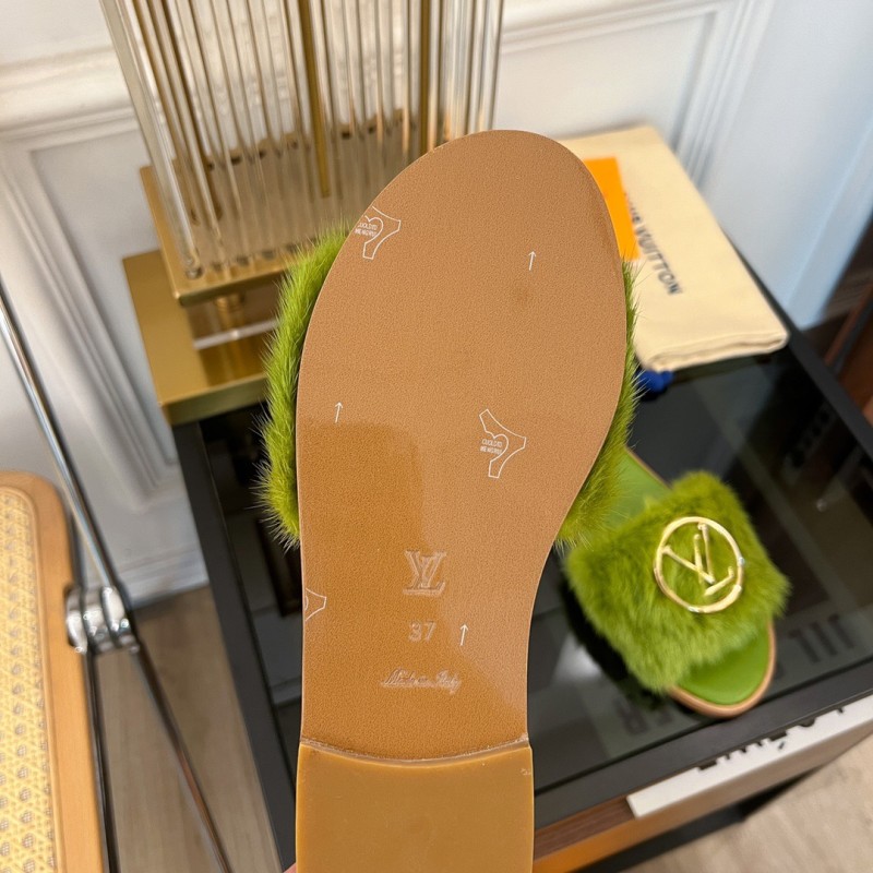 LV Mink Fur Slipper