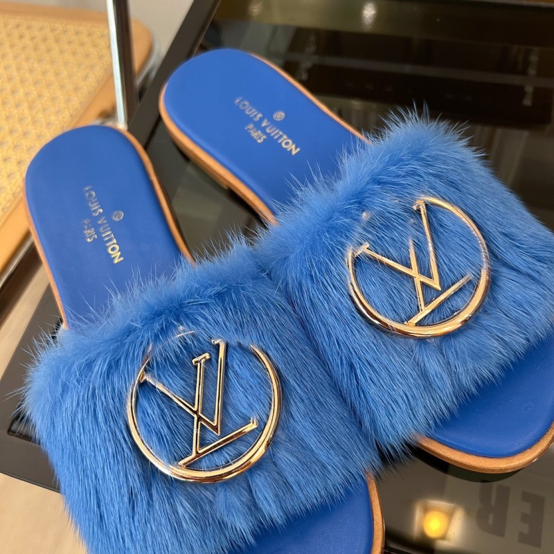 LV Mink Fur Slipper