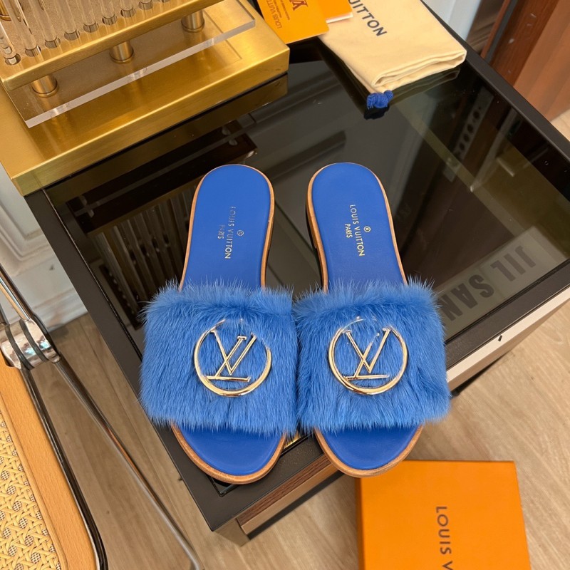 LV Mink Fur Slipper