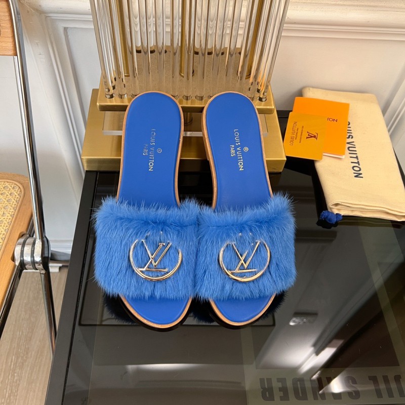 LV Mink Fur Slipper