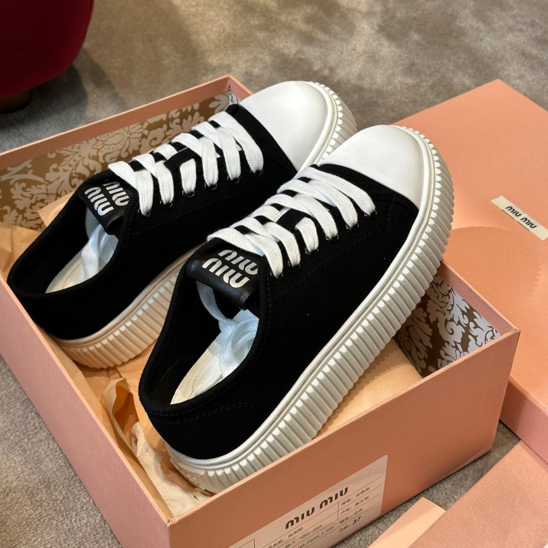 MiuMiu Canvas Shoe