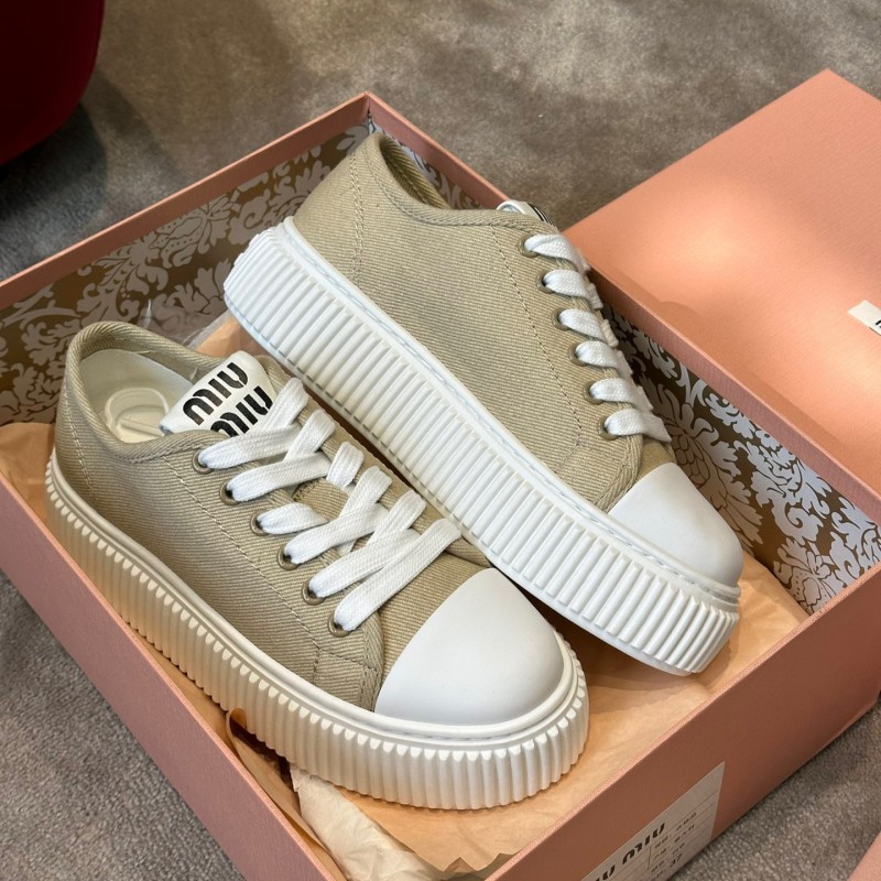 MiuMiu Canvas Shoe