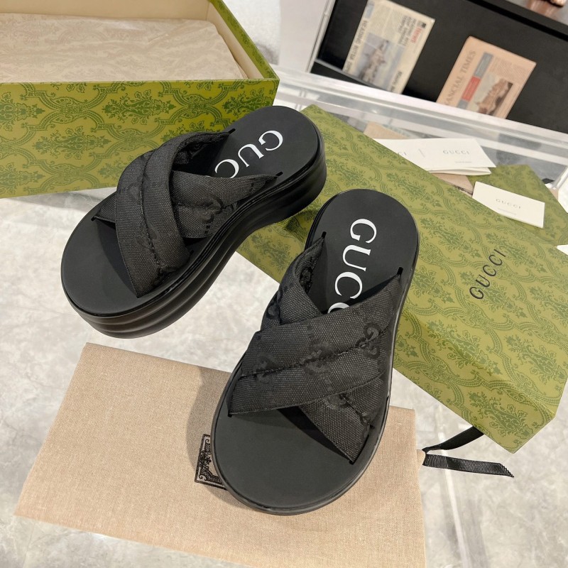 Gucci Platform Slippers