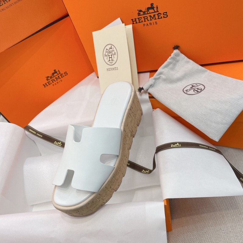 Hermes Platform Slippers 