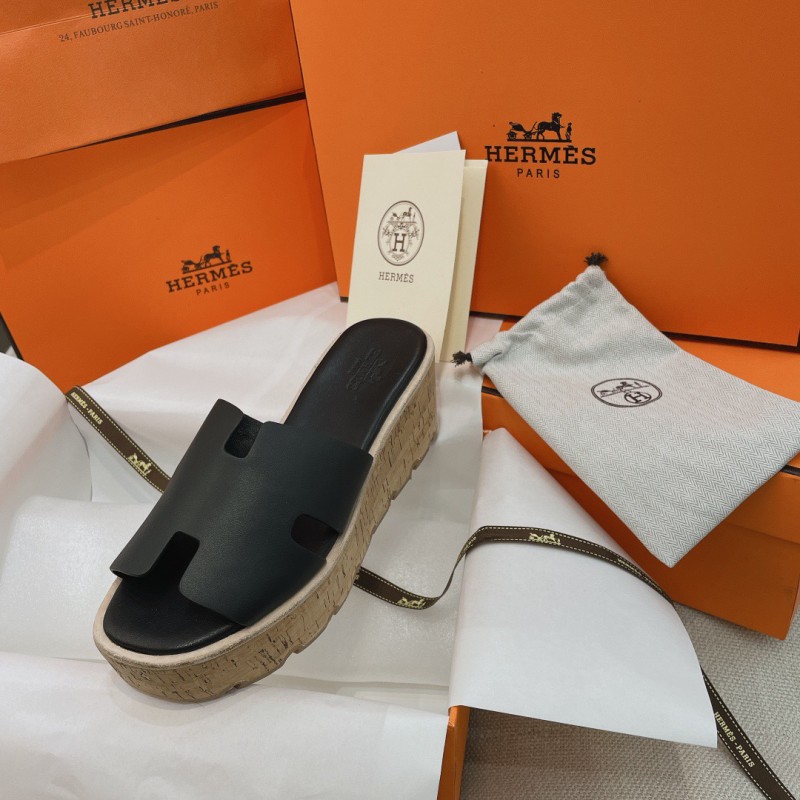 Hermes Platform Slippers 