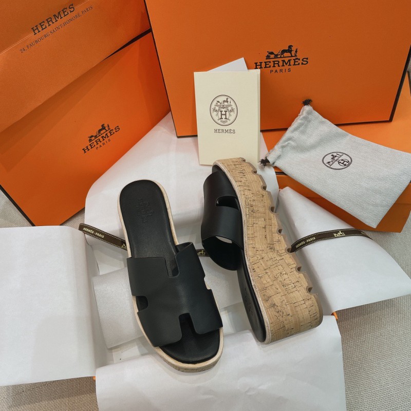 Hermes Platform Slippers 