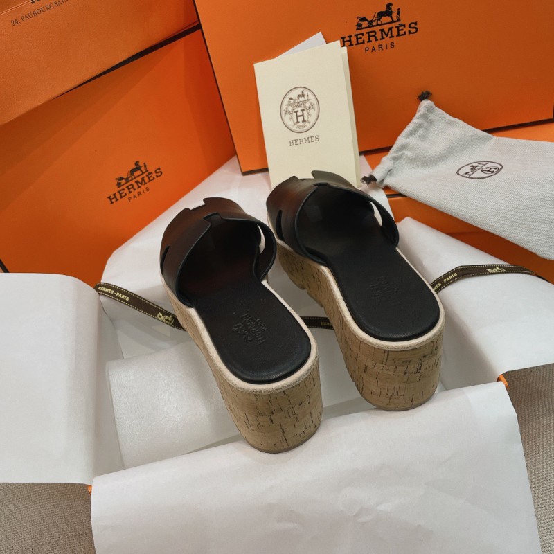 Hermes Platform Slippers 