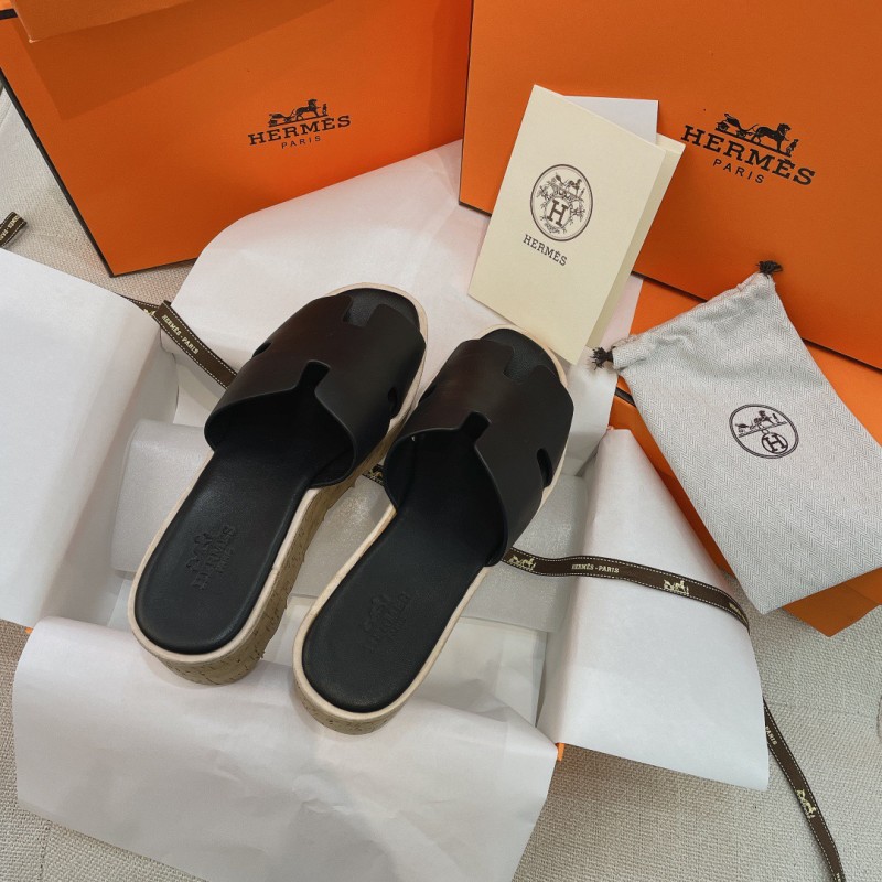 Hermes Platform Slippers 