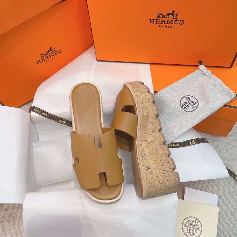 Hermes Platform Slippers 