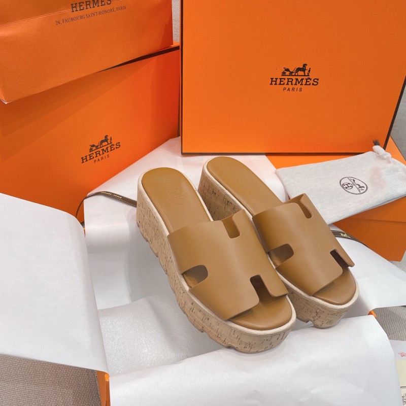 Hermes Platform Slippers 