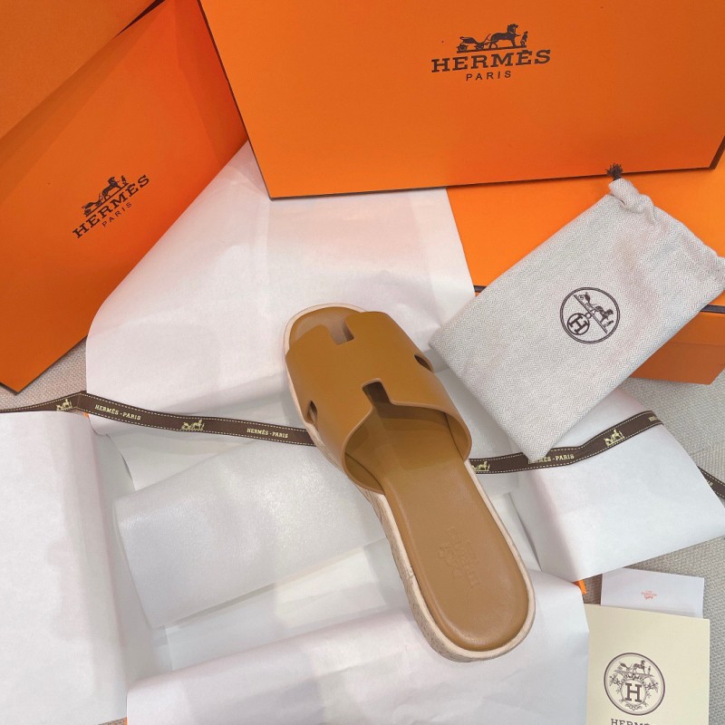 Hermes Platform Slippers 