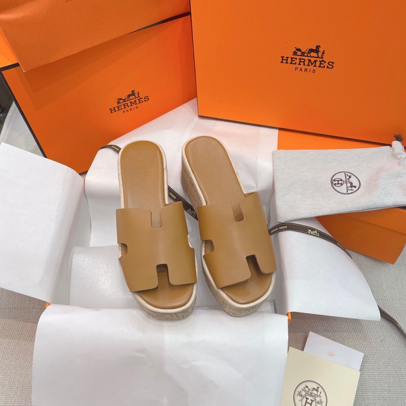 Hermes Platform Slippers 