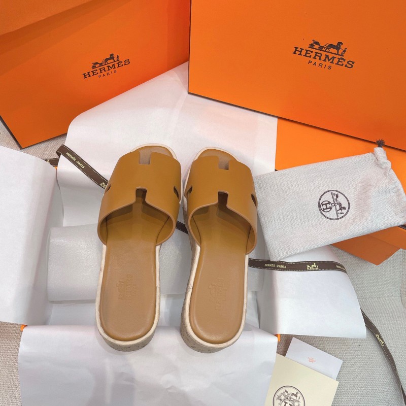 Hermes Platform Slippers 