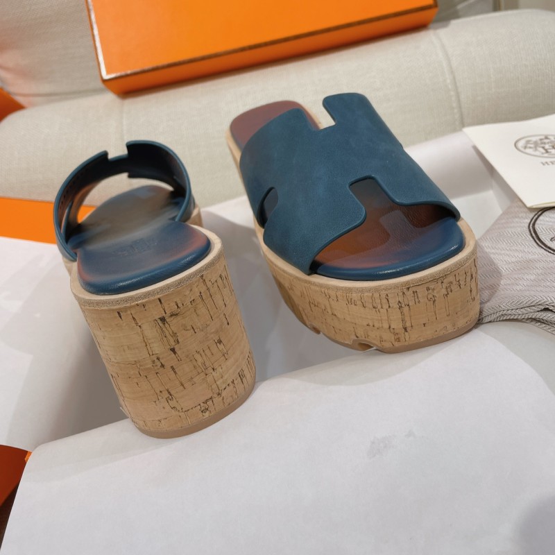 Hermes Platform Slippers 