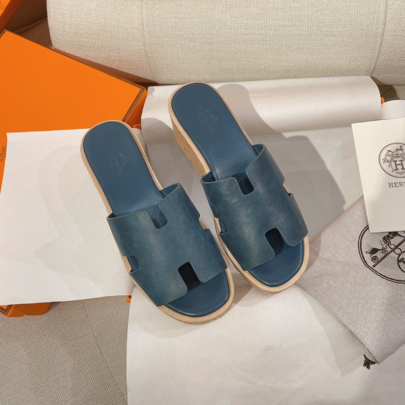 Hermes Platform Slippers 