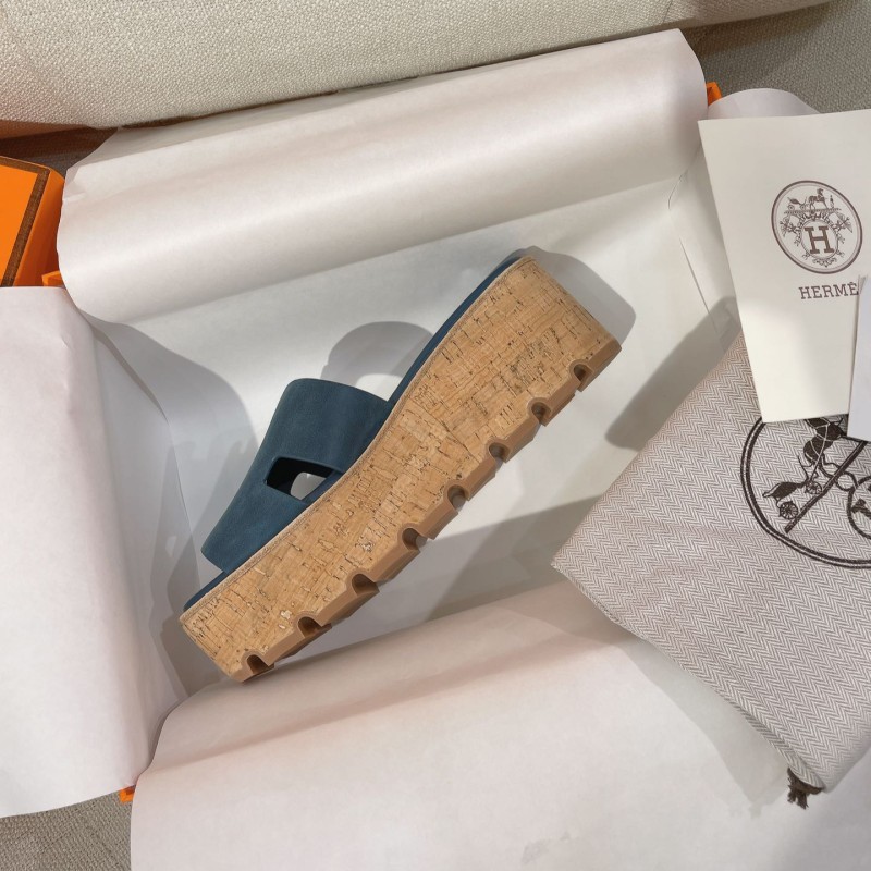 Hermes Platform Slippers 