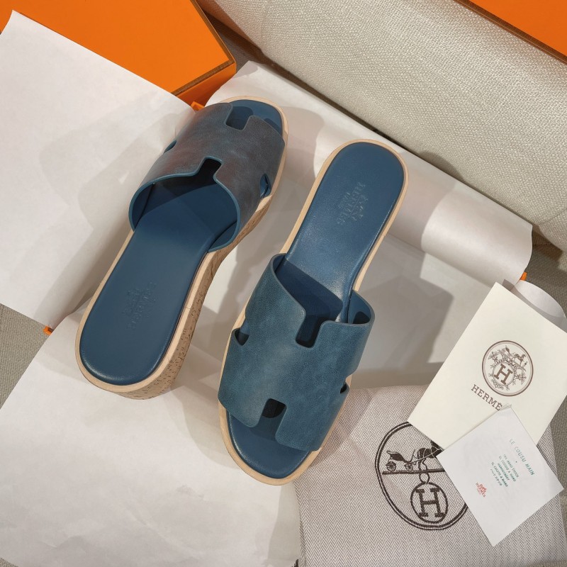 Hermes Platform Slippers 