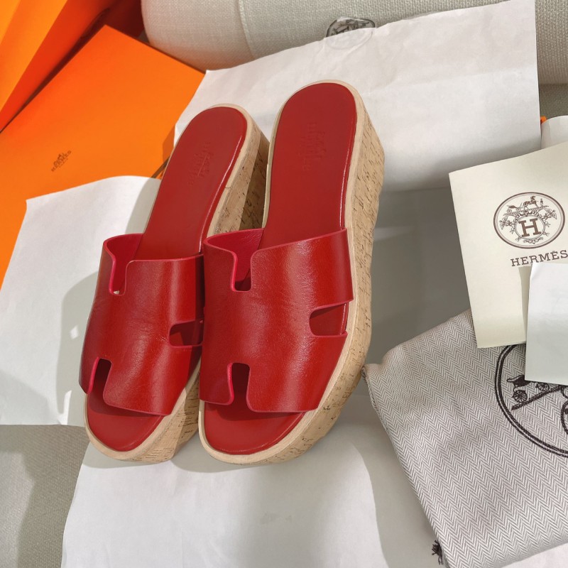 Hermes Platform Slippers 