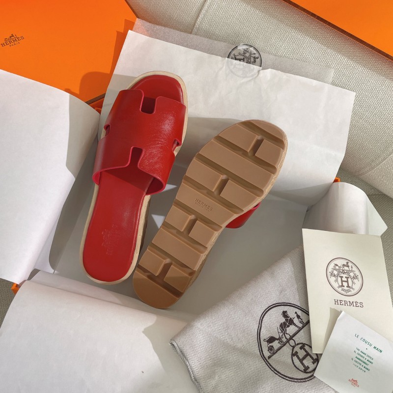 Hermes Platform Slippers 