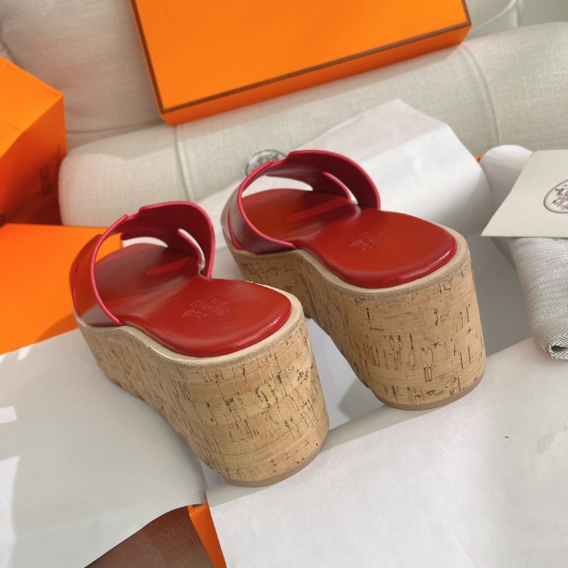 Hermes Platform Slippers 