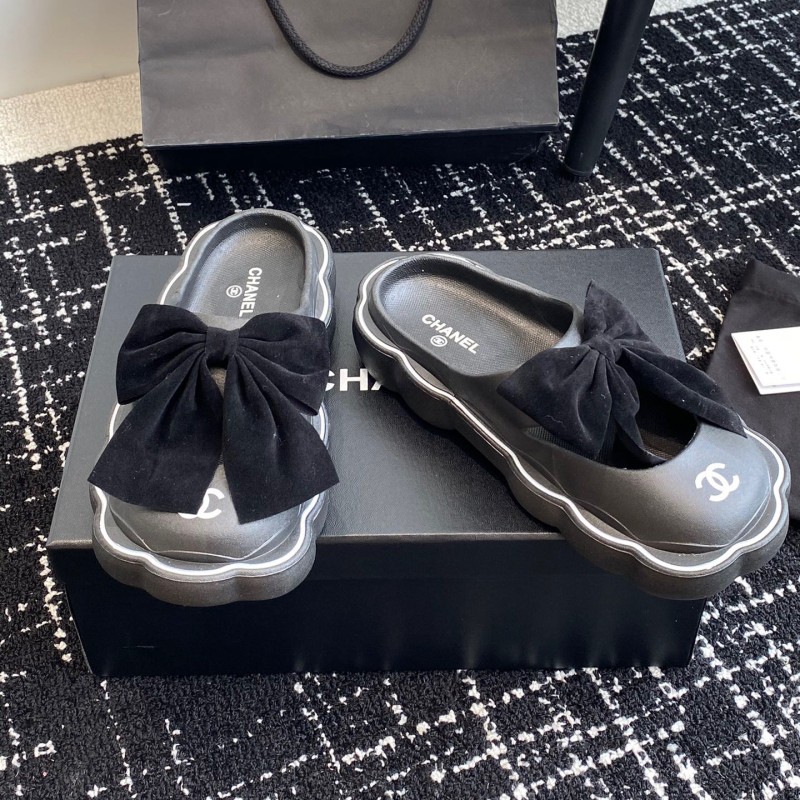 Chanel Platform Slippers