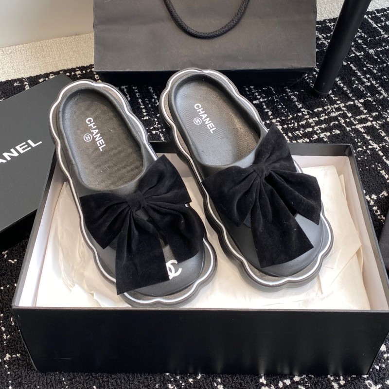 Chanel Platform Slippers