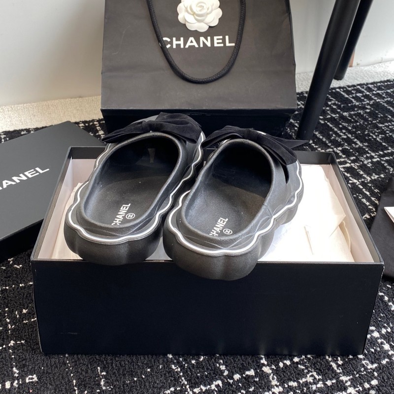 Chanel Platform Slippers