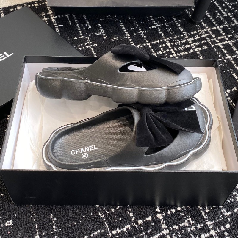 Chanel Platform Slippers